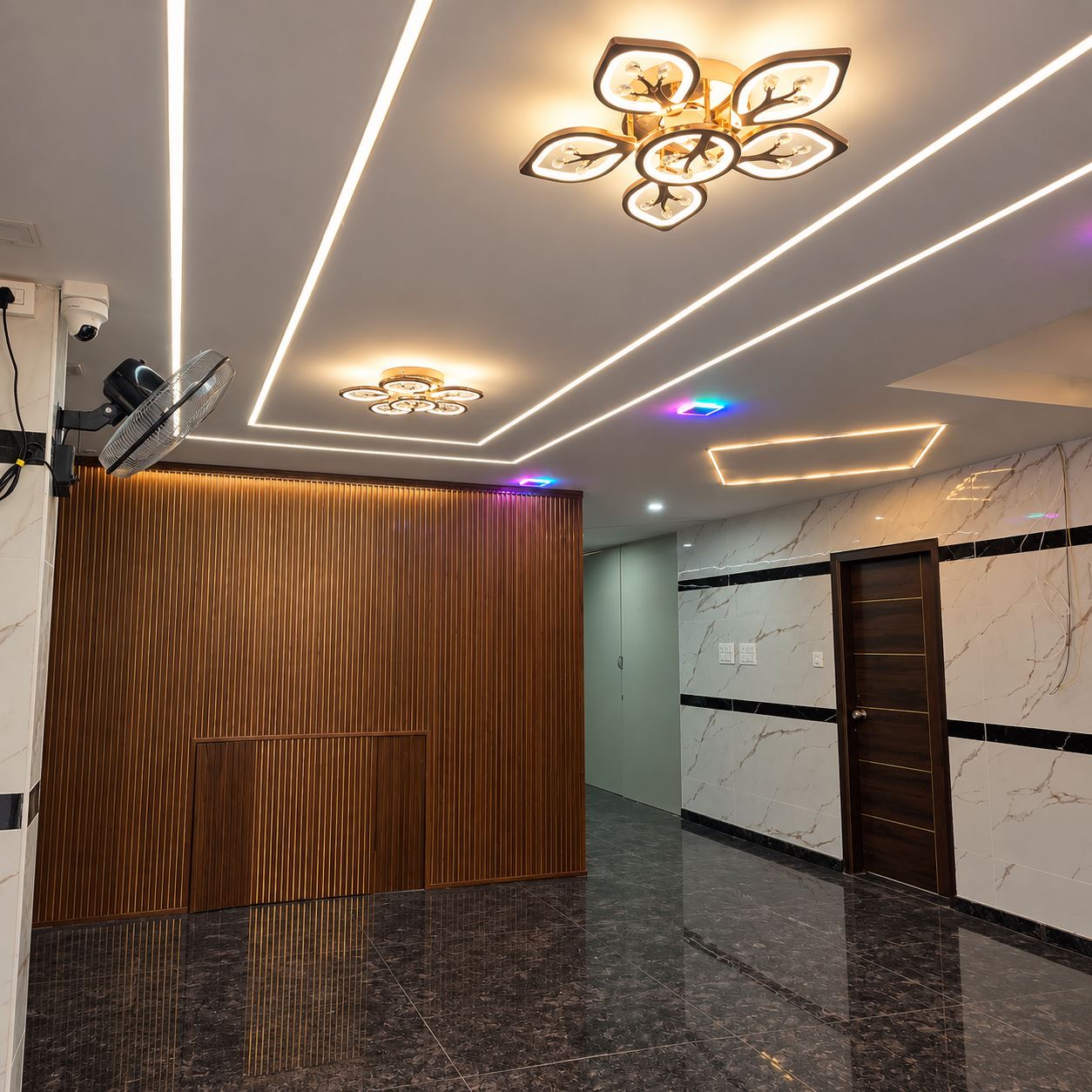 Shared lounge at Niva Colive PG in Bhoganahalli